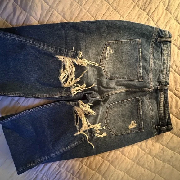 NWOT Flying Monkey Highrise Straight Ankle Jean Factory Distressed - Picture 6 of 6